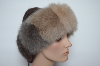 вязаная шапка с меховой оторочкой для женщин Vizio Италия