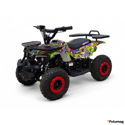 Детский квадроцикл MOTAX GRIZLIK mini ES граффити