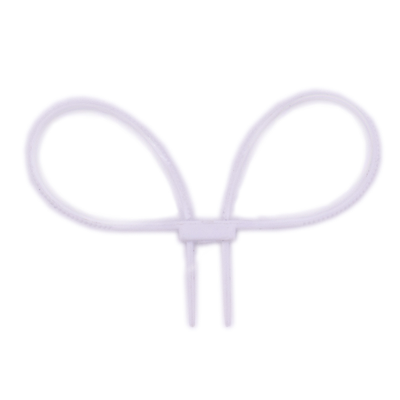 Пара пластиковых наручников белых 1/6 (MA1008) - DID