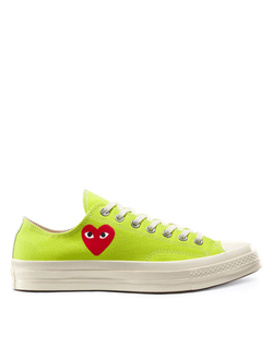 Кеды Converse Comme des Garcons салатовые низкие 168302c