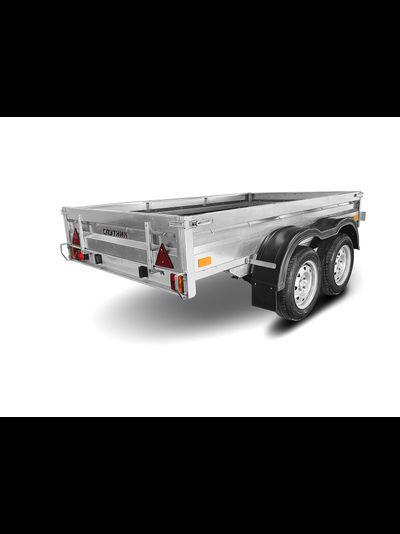 Прицеп «Спутник Moto» (2530x1440x330) двухосный, оцинкованная рама, с силовым подрамником