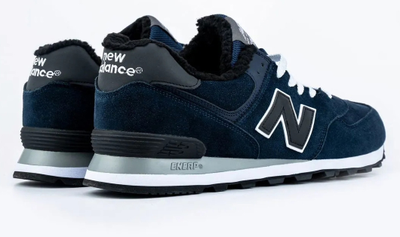 New Balance 574 Dark Blue Big Size С Мехом