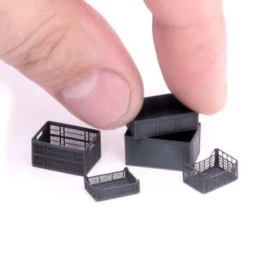 Сборная модель: (MiniWarPaint S-214) Ящики пластиковые. Размер "М"