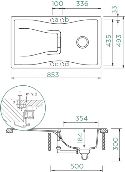 Мойка Schock WATERFALL 45DF