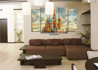 Модульная картина "Храм Василия Блаженного"