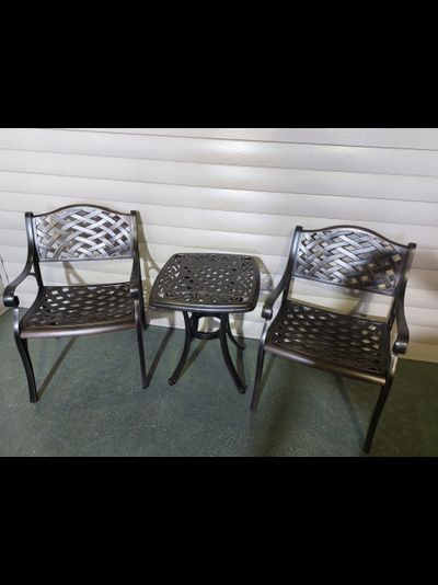 Кофейный комплект мебели из алюминия Paris 52