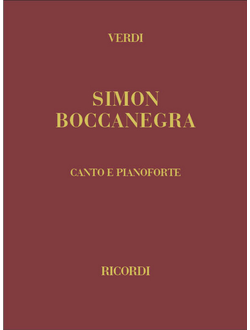 Verdi. Simon Boccanegra edizione canto e pianoforte (it) Gebunden