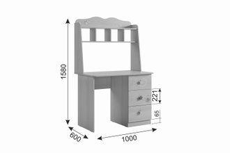 Чудо  стол с надстройкой  (1000х600х1580)