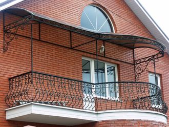 Кованое балконное ограждение -Арт 015