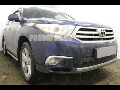 Защита радиатора Toyota HIGHLANDER U40 2010-2013 black