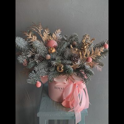 Композиция с елью "лесные сказки"