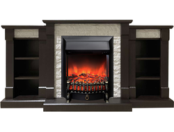 Электрокамин Моника LUX BL M2 с очагом Fobos