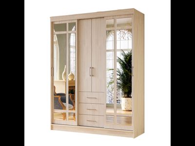 Маэстро Шкаф-купе (1700*2200*600мм), ясень белый