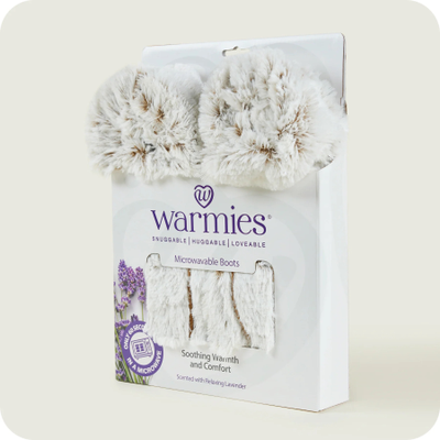 Сапожки-грелки для ног MARSHMALLOW (бежевые)