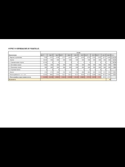 Уникальный расчет финансового план для вашего бизнес-плана под социальный контракт