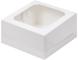 Коробка для бенто-торта с/о (белая), 140*140*80мм