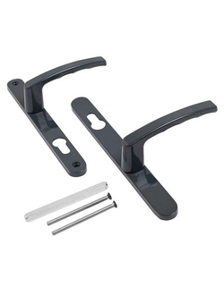 Нажимной гарнитур (85-35 , 2 болта ) для дверного профиля (входная дверь ) Антрацит