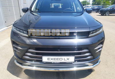 Защита переднего бампера d60 для CheryExeed LX (2022-...)