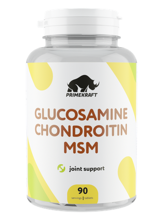 (Prime Kraft) Glucosamine Chondroitin MSM - (90 табл)