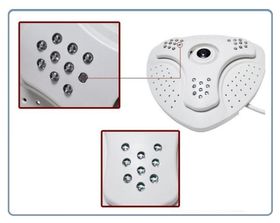 Потолочная панорамная WiFi/LAN видеокамера с углом обзора 360 градусов, Full HD 2 Mp (XMeye)