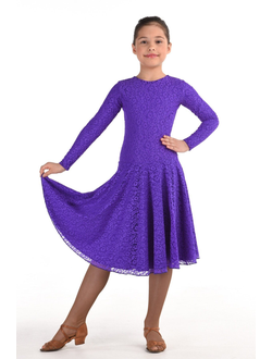 Платье рейтинг гипюр фиолетовое
