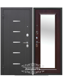 ЙОШКАР-ОЛА (РОССИЯ) ФЕРРОНИ. ГАРДА 75 мм/ АНТИК СЕРЕБРО-ВЕНГЕ/ ЗЕРКАЛО