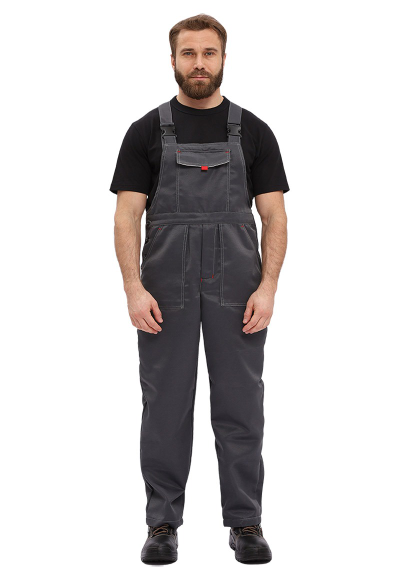 Костюм мужской "Фаворит" летний с п/к серый со светло- серым тк. Смесовая