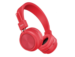 Наушники с Bluetooth Hoco W25 + с микрофоном красные