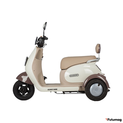 Электротрицикл Rutrike Gelbert Ogma 48V/60V 650Вт бело-коричневый