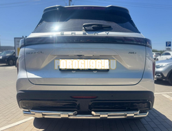 Защита заднего бампера двойная с перемычками Папа Тюнинг d60/42 для Chery Tiggo 7L 2025-