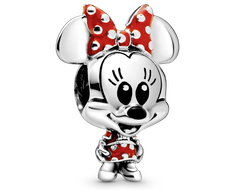 Шарм pandora Минни-Маус в платье и бантике в горошек Артикул: 798880C02