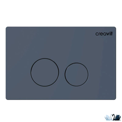Кнопка смыва Creavit Terra GP9002.05 базальтовая матовая, Steel Blue