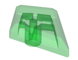 Tile, Modified 1 x 2 Diamond, Trans-Green (35649 / 6210462)