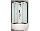 Domani-SPA Delight Slim 99 (900*900*2180mm),высокий поддон, черный профиль