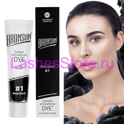Краска BRONSUN для ресниц и бровей "Gel Dye" (15 мл)