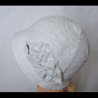 Шляпка летняя клош Vizio Италия 5046 белая