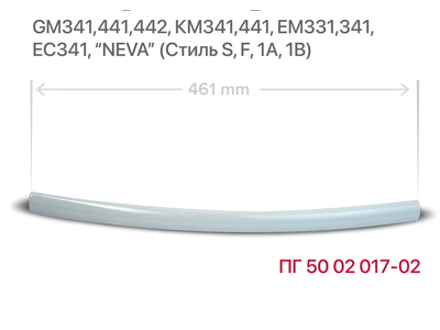 Ручка дверки духовки DARINA  GM441 Белая