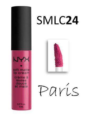 Стойкая жидкая матовая помада NYX Soft Matte Lip Cream 24 Paris (Париж)
