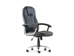 Кресло Barneo K-8 для руководителя черная кожа, газлифт 3кл, PU-X18 купить в Ялте