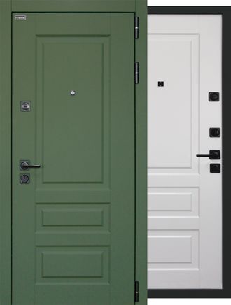 металлическая дверь Олива Белый матовый в Сочи