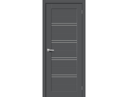 Дверь Межкомнатная "Б-28" (Stormy Silk-Т.Серый Шелк)