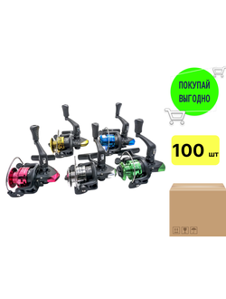 Катушка #FX-200X с леской 3 подшипника (1 уп/ 100 шт)