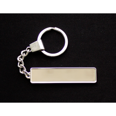 КОМПЛЕКТ: БРЕЛОК ГОС. НОМЕР АВТО. С БОРТИКАМИ «УСИЛЕННОЕ КРЕПЛЕНИЕ» — СЕРЕБРО. 50,9*10,6 мм.