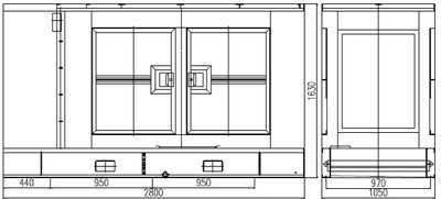 Индустриальный дизель генератор WPG103L9 75 кВт