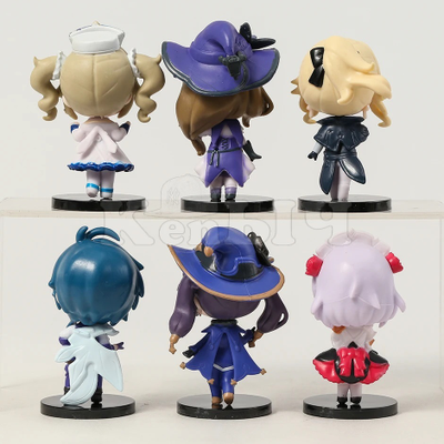 Haбop фигуpoк Anime Gеnshin Imрасt - 6 шт