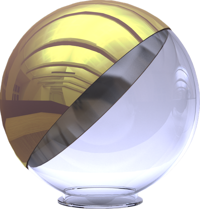 Светильник ШАР Зеркальное золото 400мм