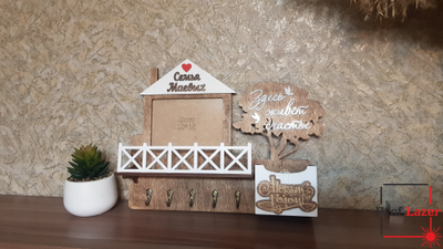 Ключница "здесь живет счастье"