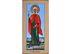 Анастасия Римкая, Святая мученица. Рукописная мерная икона.