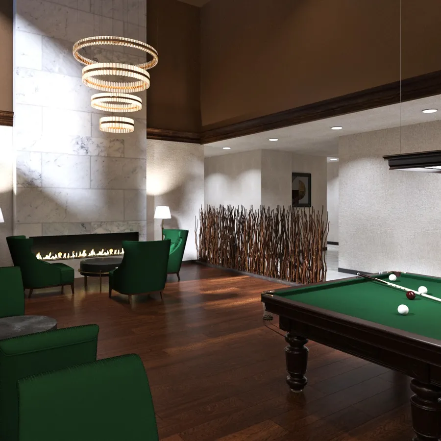 Перегородка из стволов дерева дерева. Работа spilcenter.com