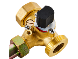 Насосная группа ROMMER с 3-х ходовым приводным смесителем 1", без насоса правая Арт. RDG-1003-002501